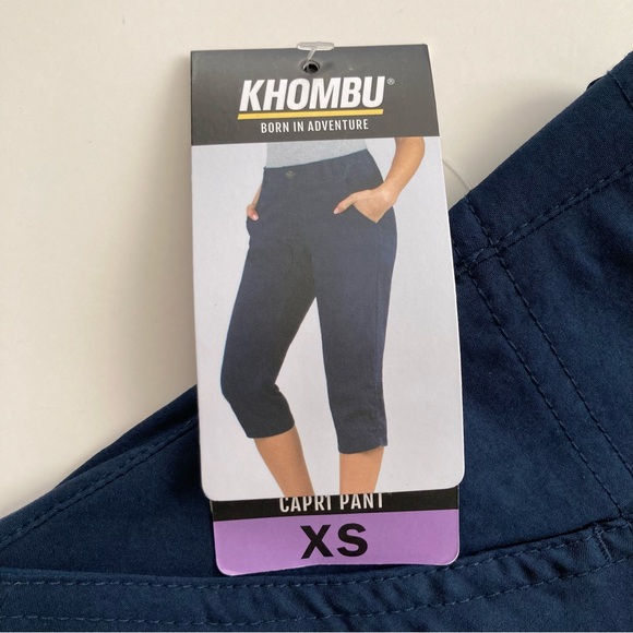 Khombu Pants & Jumpsuits Khombu Stretch Capri Pant Adjustable Leg